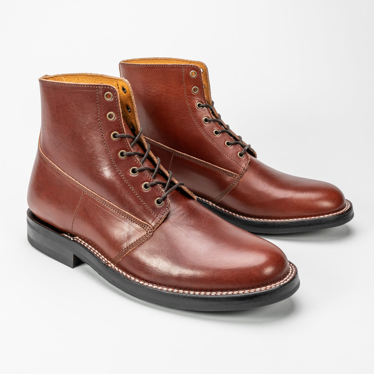 Modern M1917 Trench Boot in British Tan english bridle