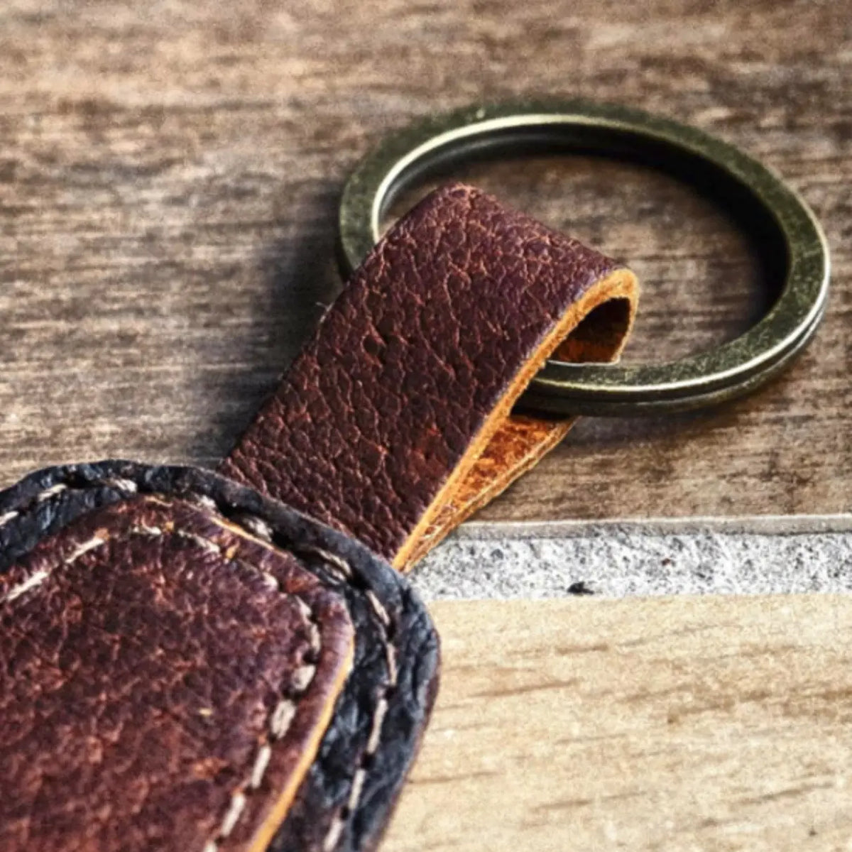 Wild Boar Teardrop Keychain