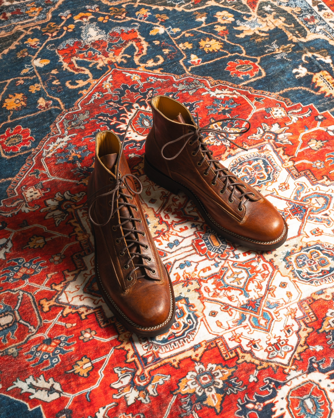 Carver - Cognac Burnt Chip Tan Bison